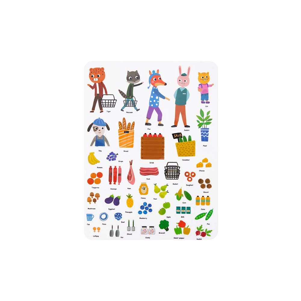 TookyToy - Silicone Sticker Book - Animal Market - Image 6