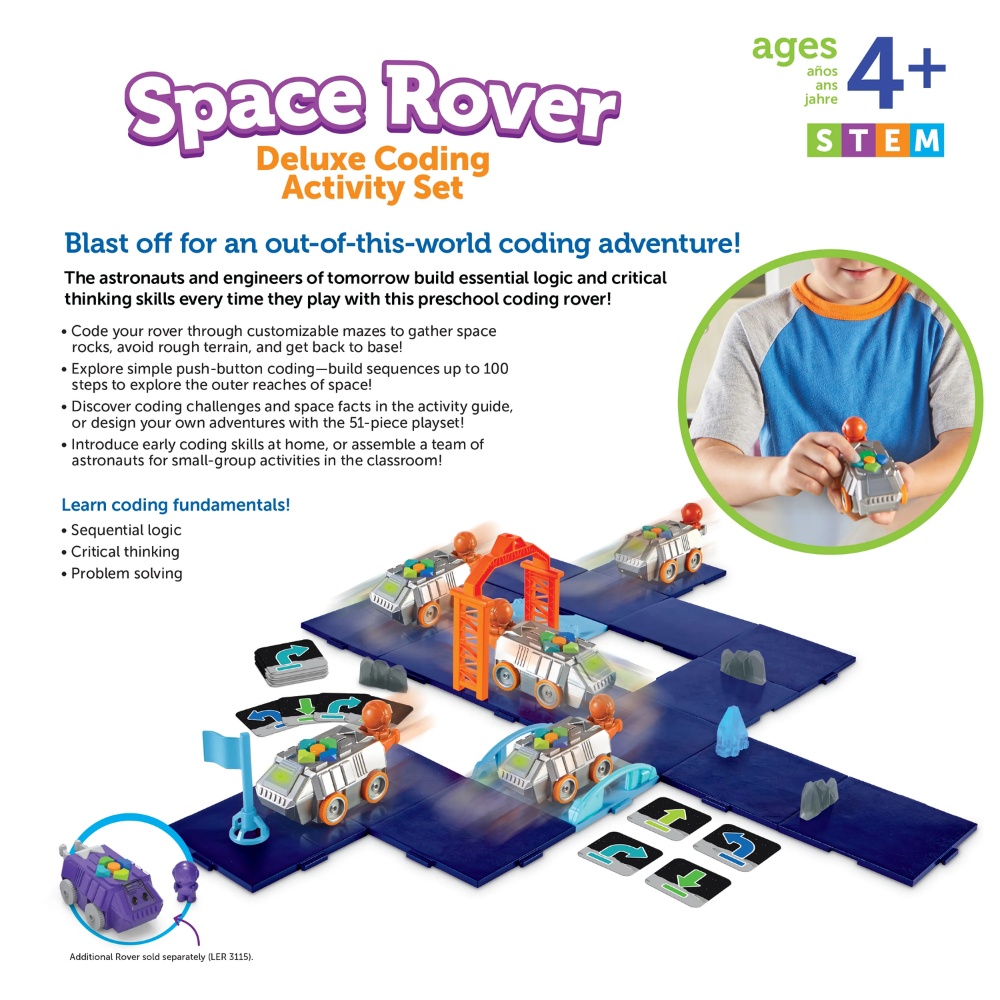 Learning Resources - Space Rover Deluxe Coding Robot Activity Set for Kids - Image 5
