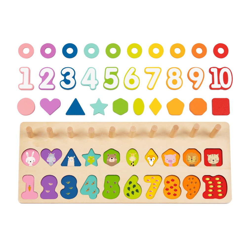 hi Pando - Wooden Counting Stacker - 75pcs - Image 4