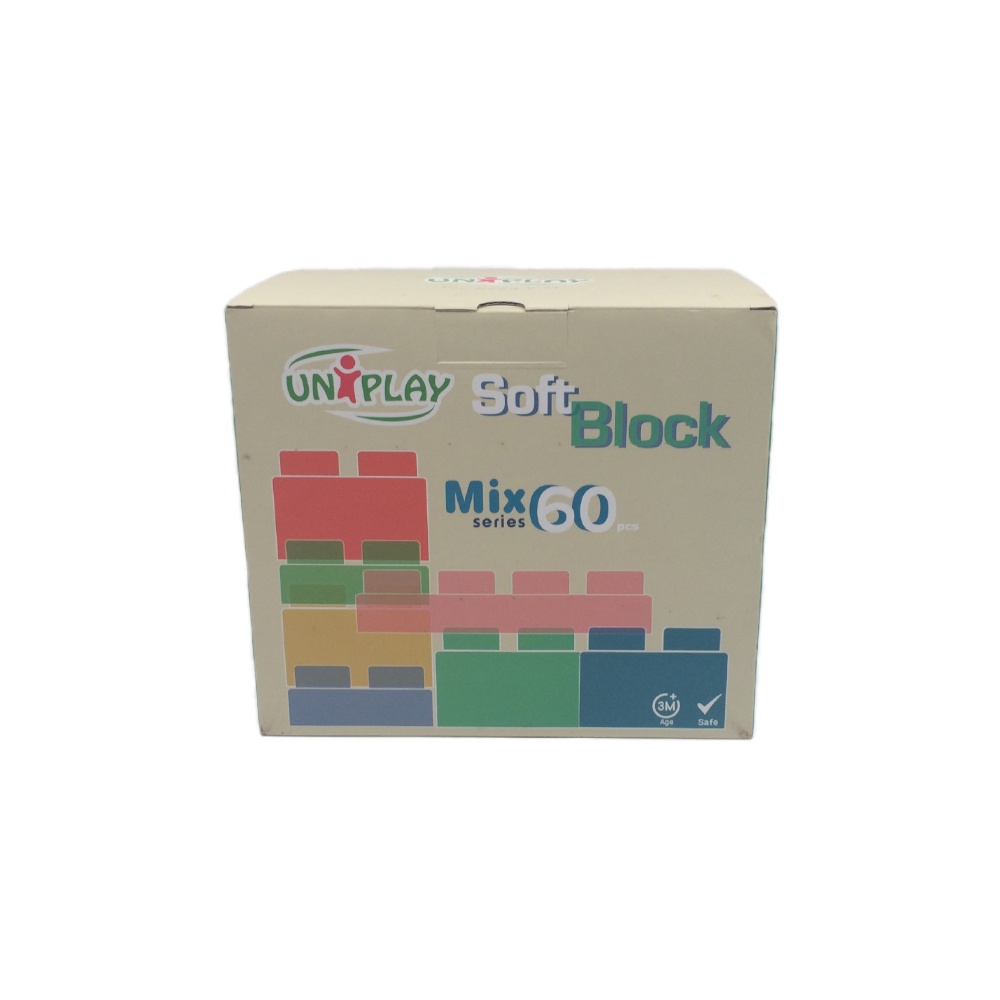 Greenbean - Jumbo Soft Blocks - Basic - 60pcs - Eco Box -** - Image 3