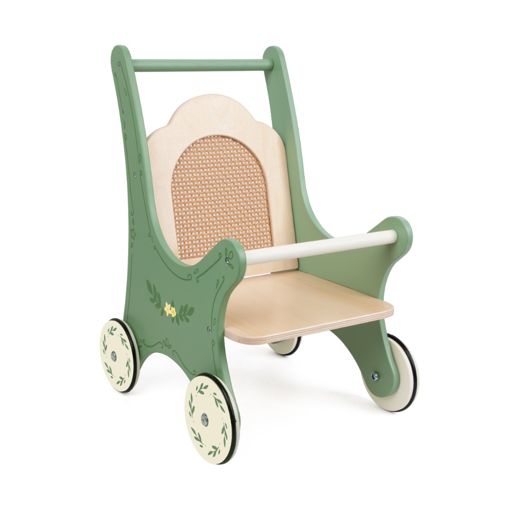 Classic World - Pretend & Play - Vintage Wooden Doll Stroller