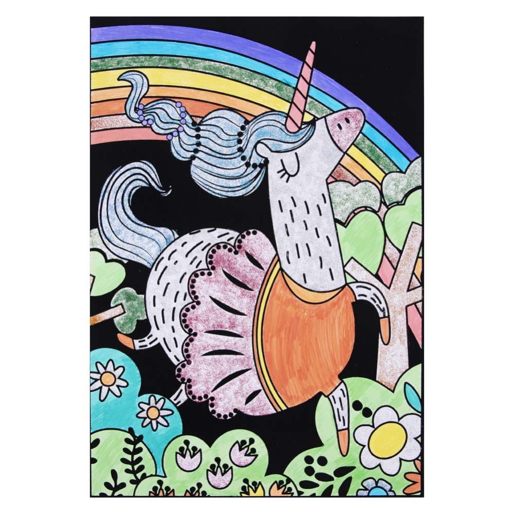 TookyToy - Velvet Colouring Kit - Unicorn - Image 3