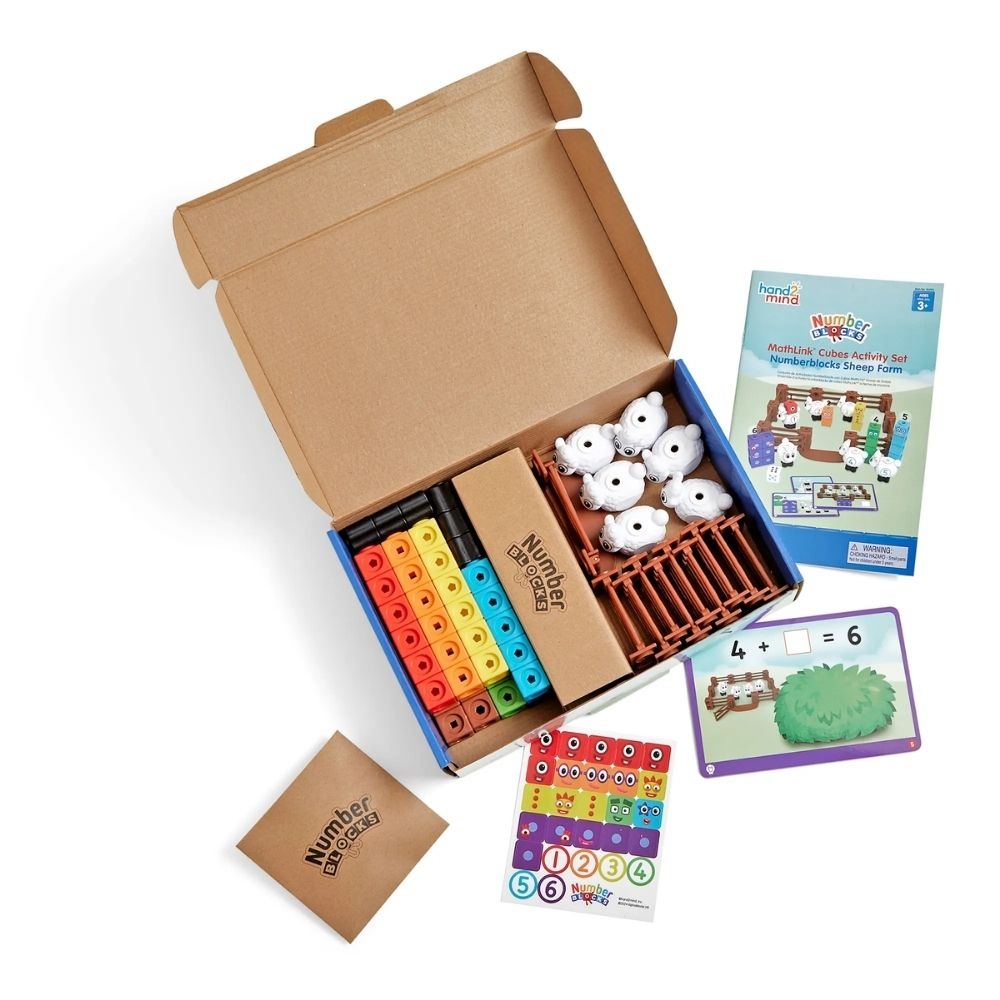 Hand2Mind - MathLink® Cubes Activity Set Numberblocks® Sheep Farm - Image 10
