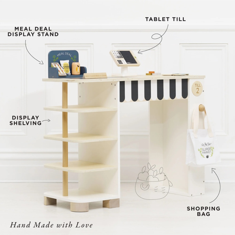 Le Toy Van - Wooden Supermarket Till Checkout & Accessories - Image 2