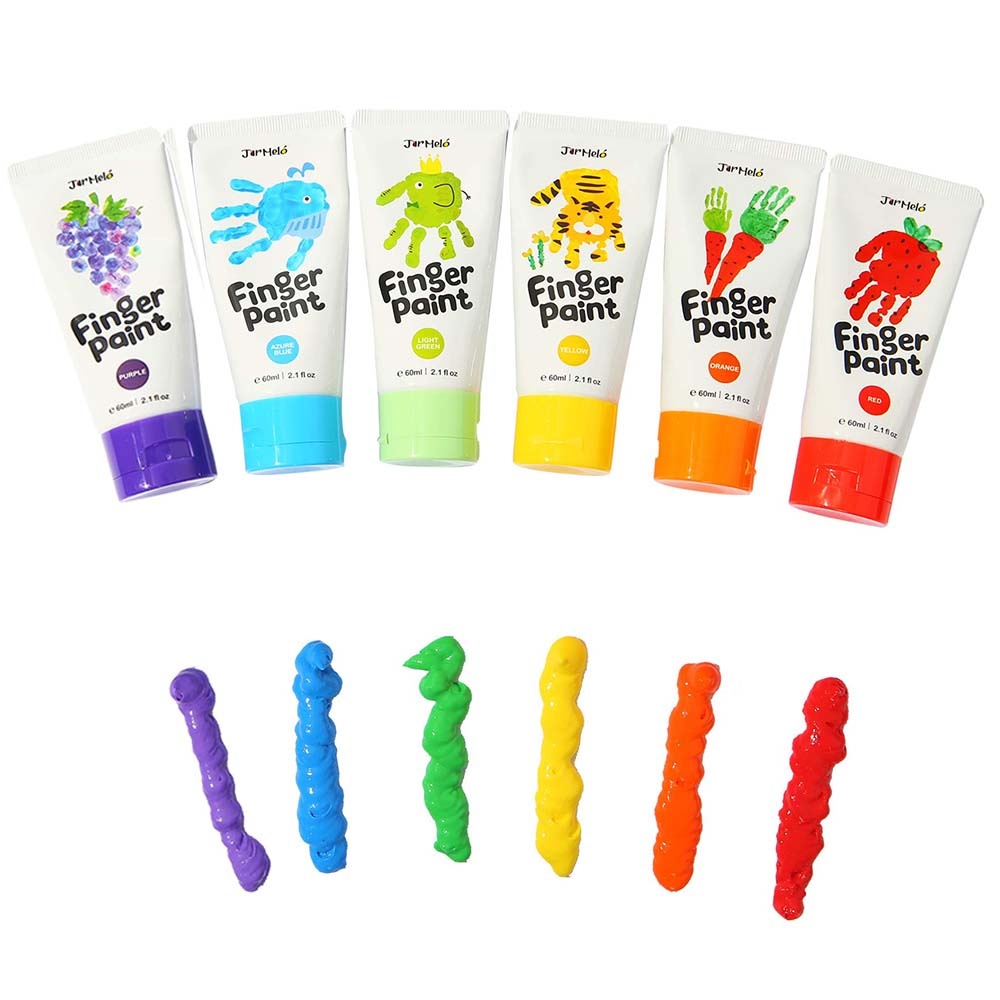 Jar Meló - Finger Paint - Non-Toxic & Safe for Kids - 6 Colours - Image 3