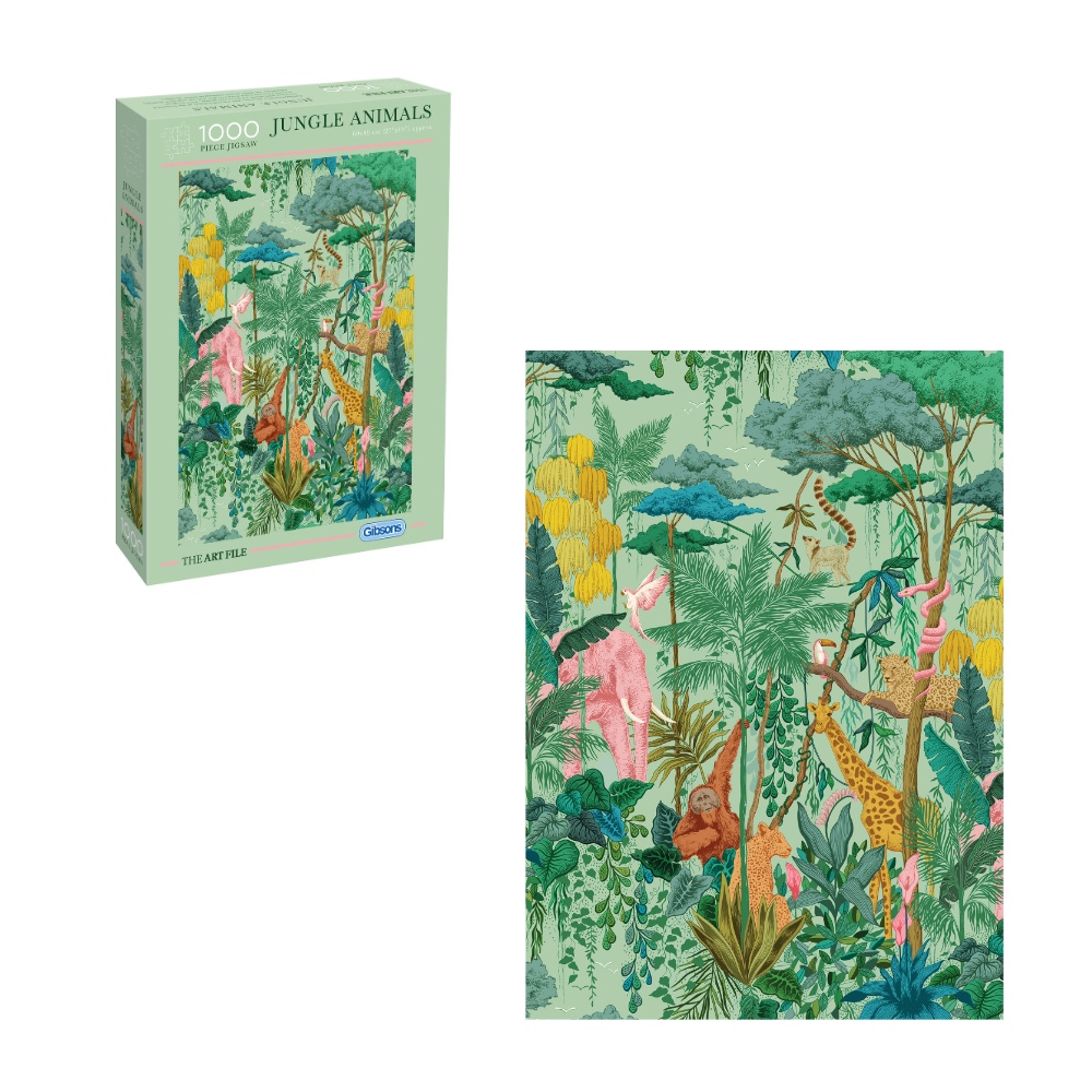 Gibsons - The Art File: Jungle Animals - 1000 Piece Jigsaw Puzzle - Image 5