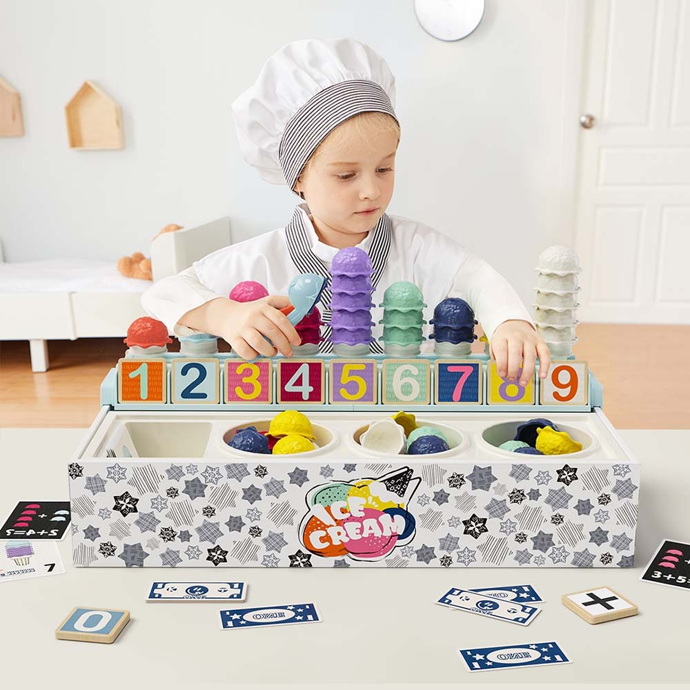 TopBright - Ice Cream Shop - Number Learning Box & Activity Cards - Image 2