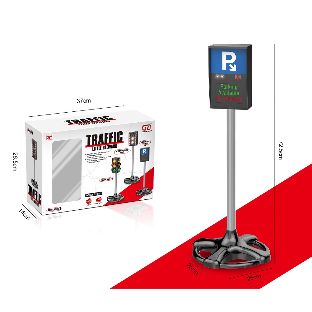 Pretend & Play Parking Sign - Road Safety Role-Play Accessory - Image 3