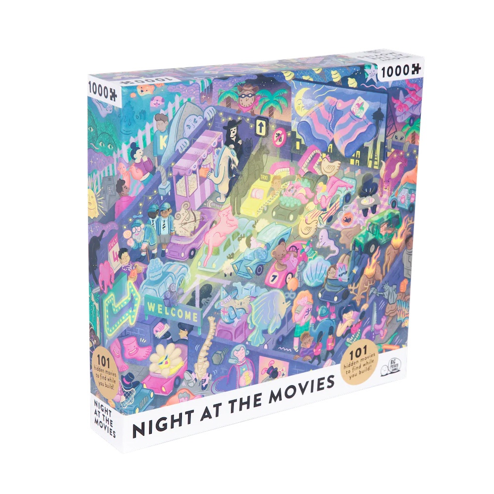 Big Potato Games - Night at the Movies - Family Puzzle - 1000pcs