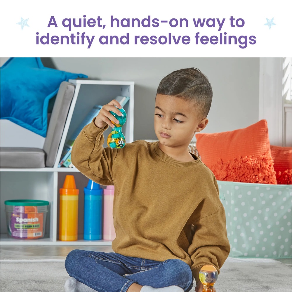 Hand2Mind - Express Your Feelings™ Sensory Bottles - Opposites: Overwhelmed and Calm - Image 3