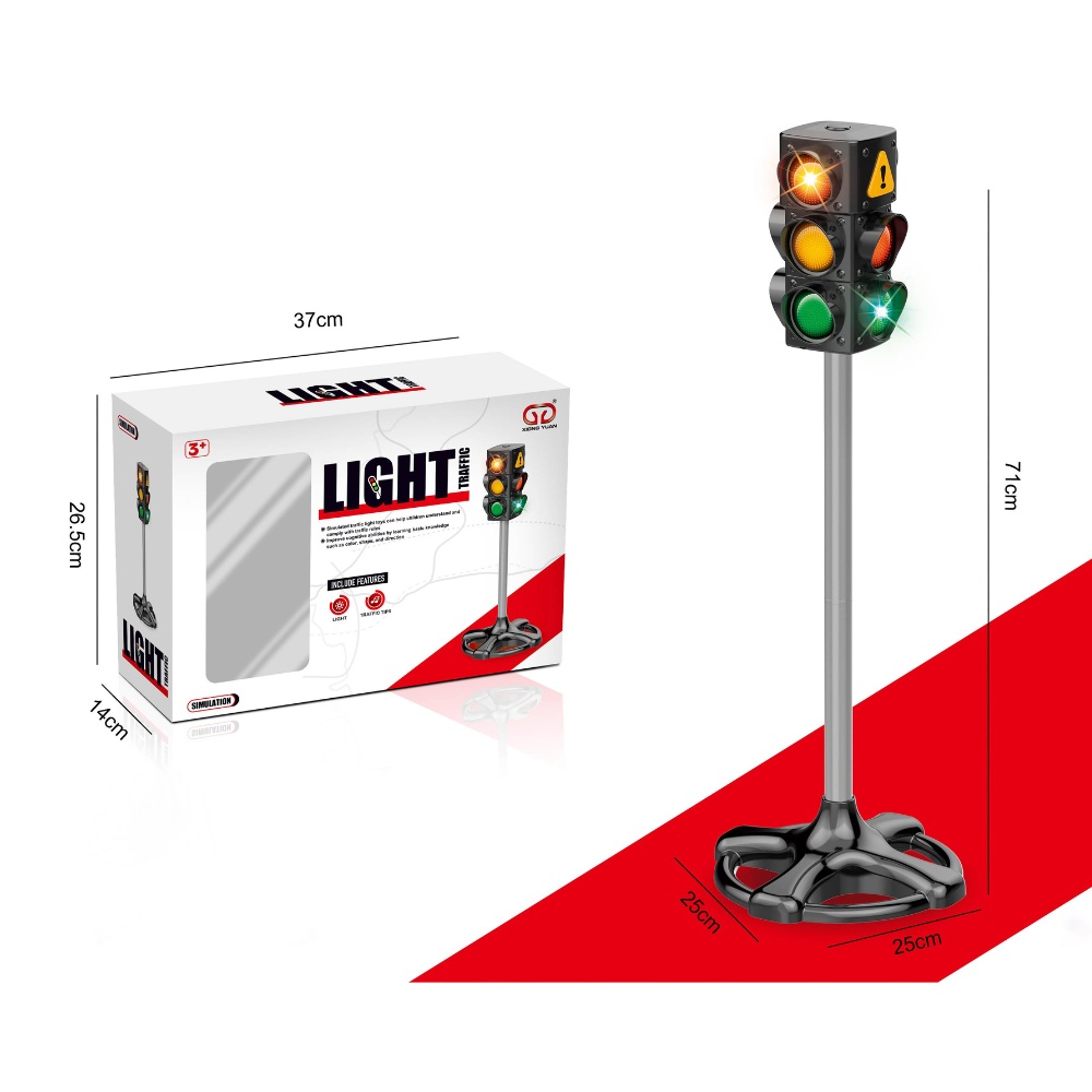 Pretend & Play Traffic Light with Working Lights - Road Safety Role-Play Accessory - Image 3