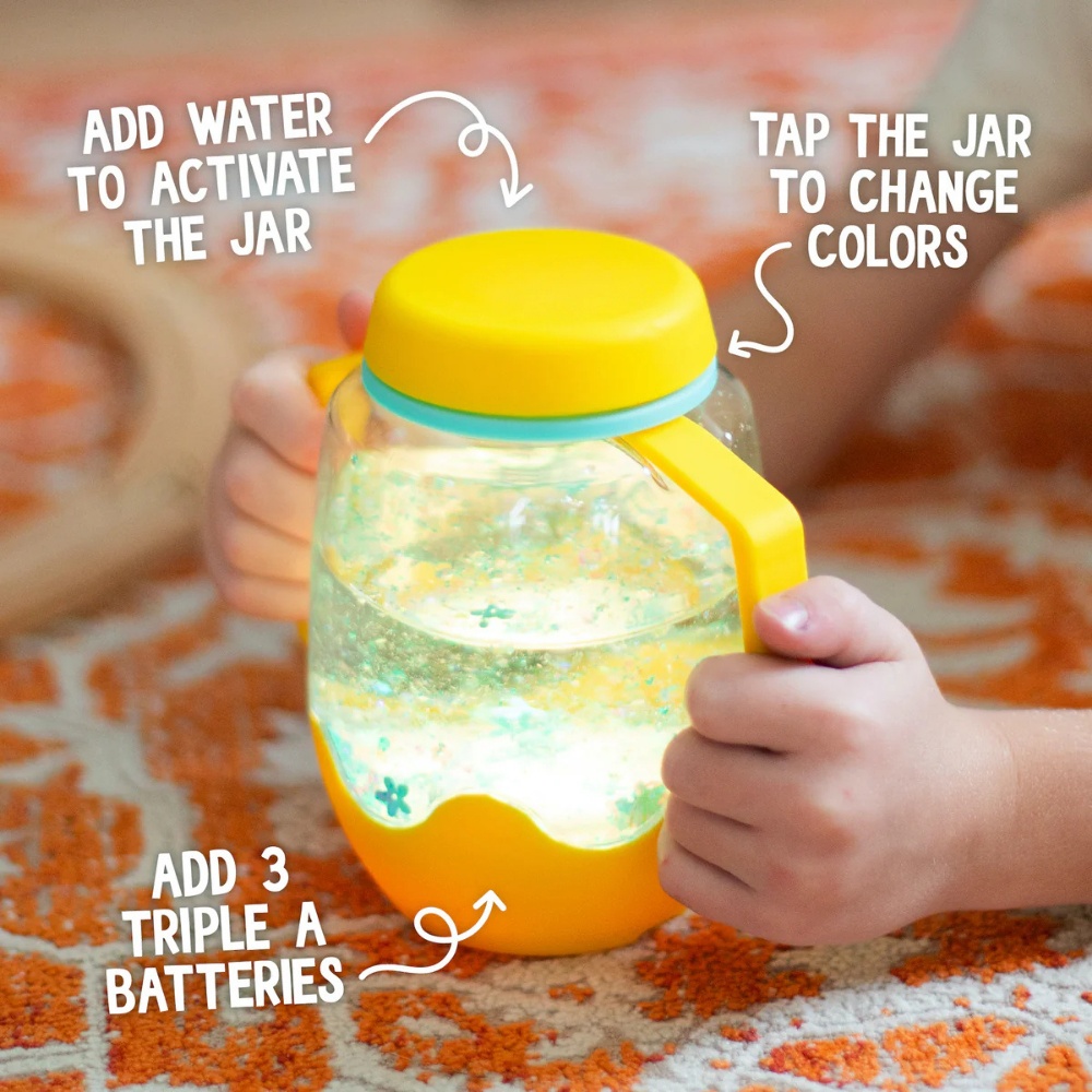 Glo Pals - Water Activated Sensory Play Jar - Honey Bee - Image 2