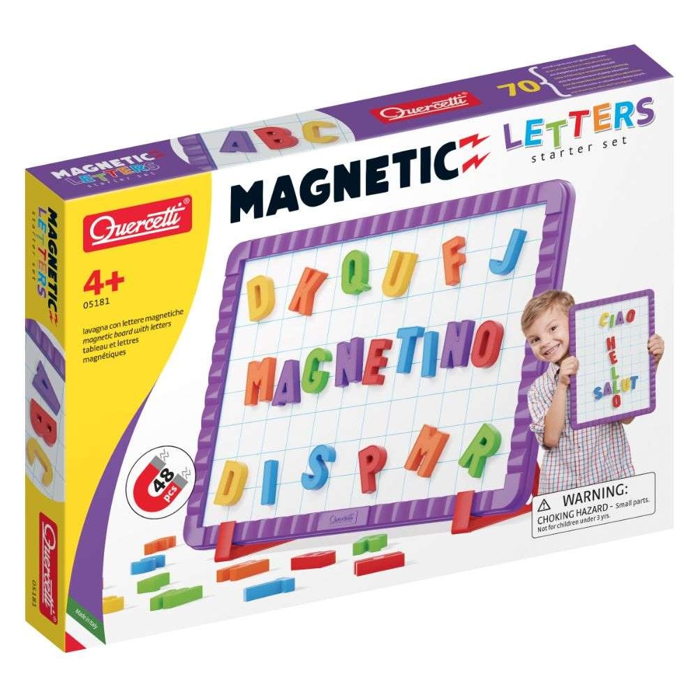 Quercetti - Magnetino: Magnetic Letters Starter Set
