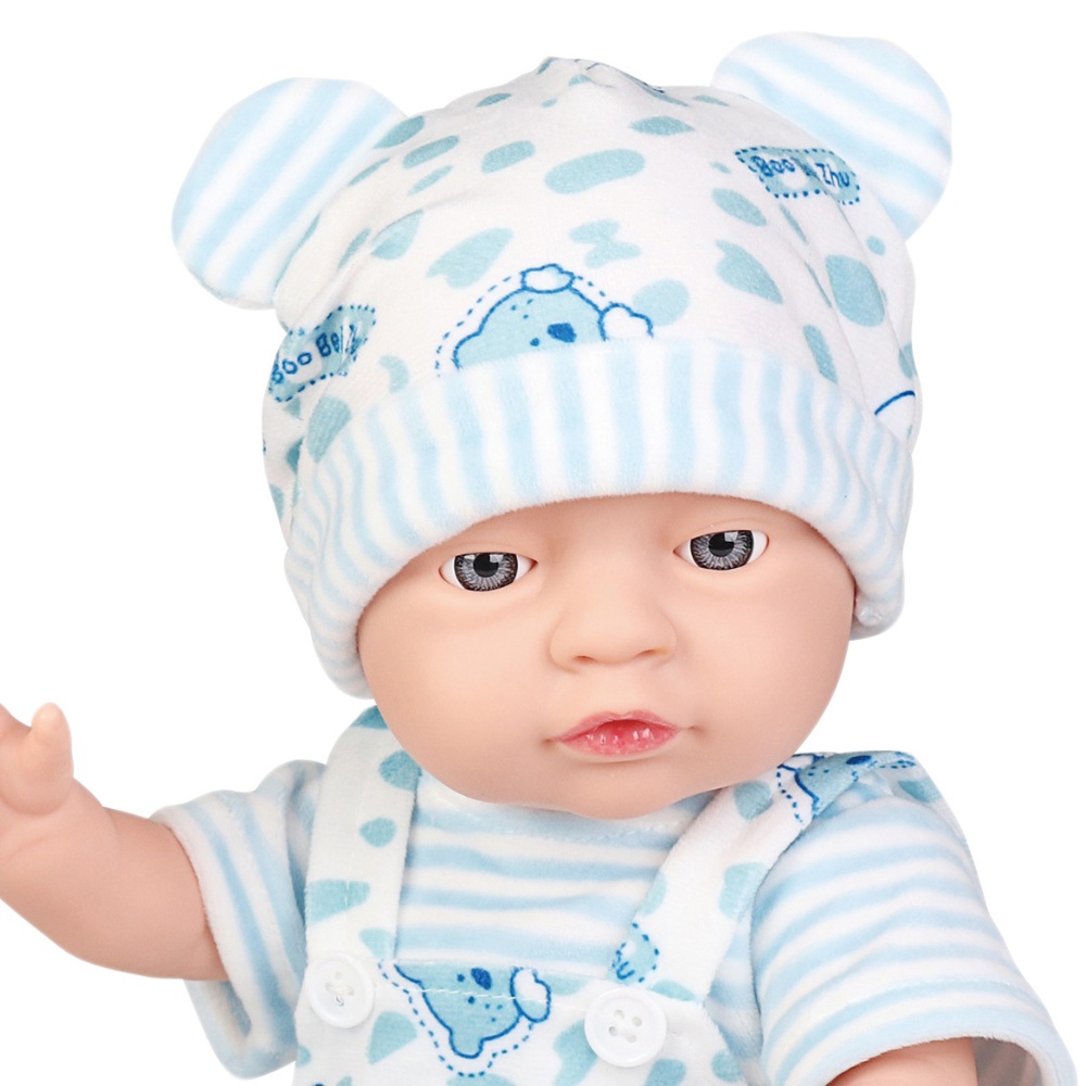 Baby Doll with Blue Clothing & Accessories - Vinyl Body - 40cm - Image 2
