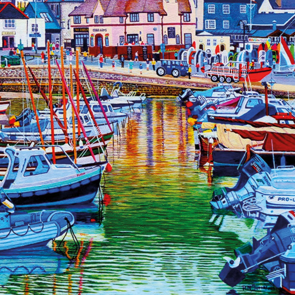 Gibsons - Lyme Regis Harbour - 1000 Piece Jigsaw Puzzle - Image 3