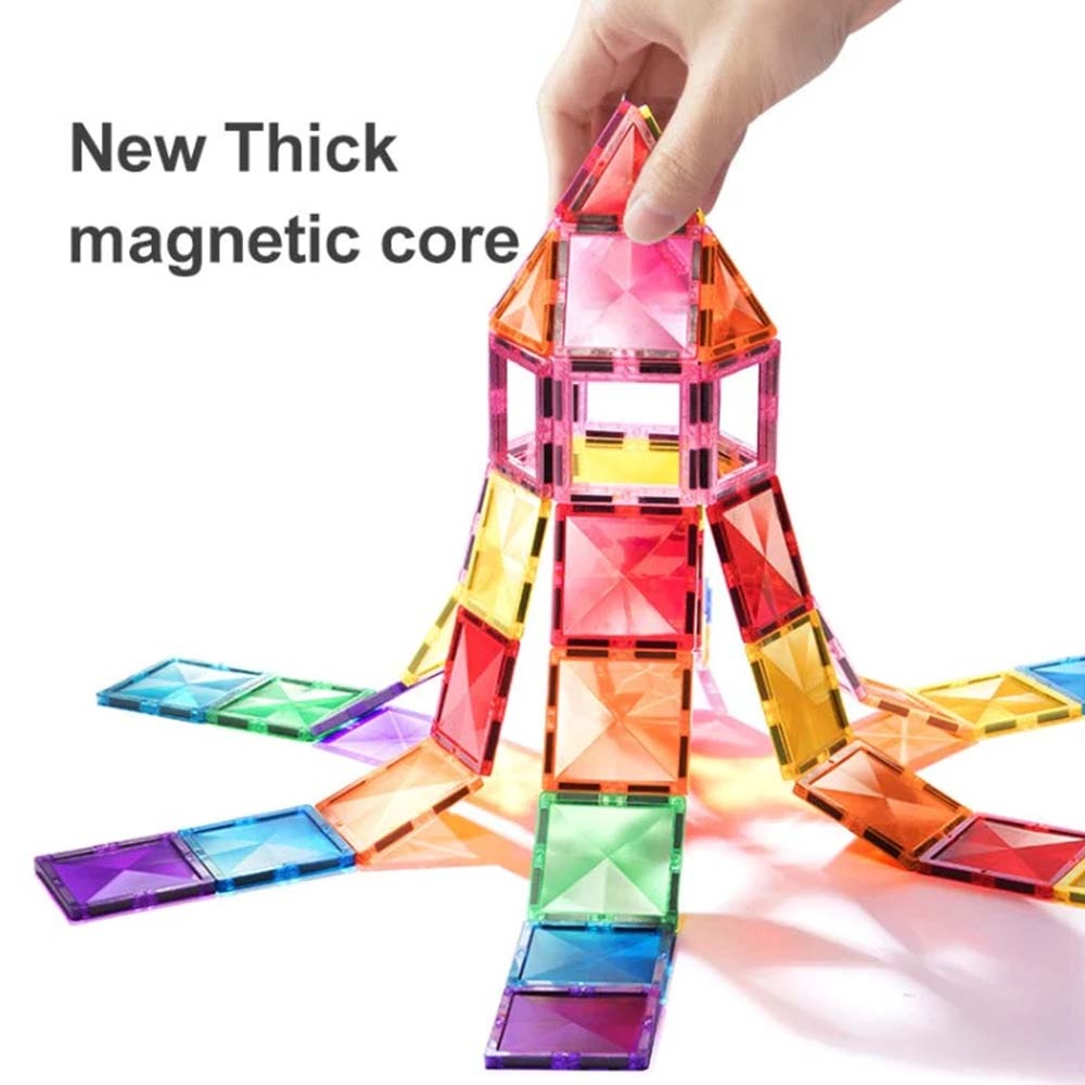 Mideer - Colourful Magnetic Tiles Building Set - 100pcs - Image 8