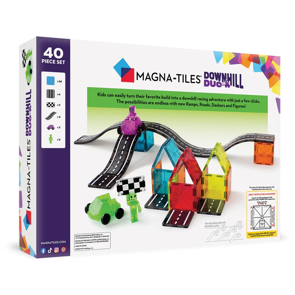 Magna-Tiles - Magnetic Construction Set - Downhill Duo Set - 40 pcs - Image 8