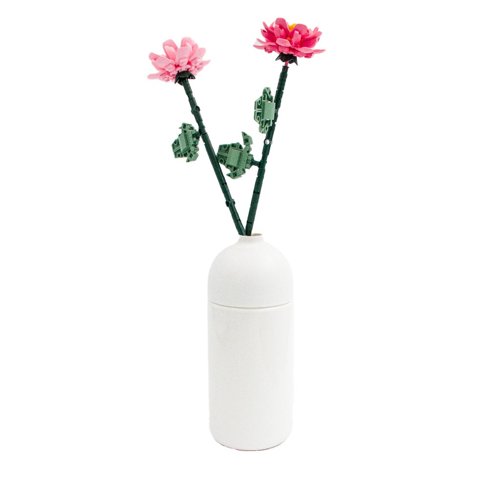 Sluban Building Set: Pleyerid - Flowers - Peonies - 224pcs - Image 3