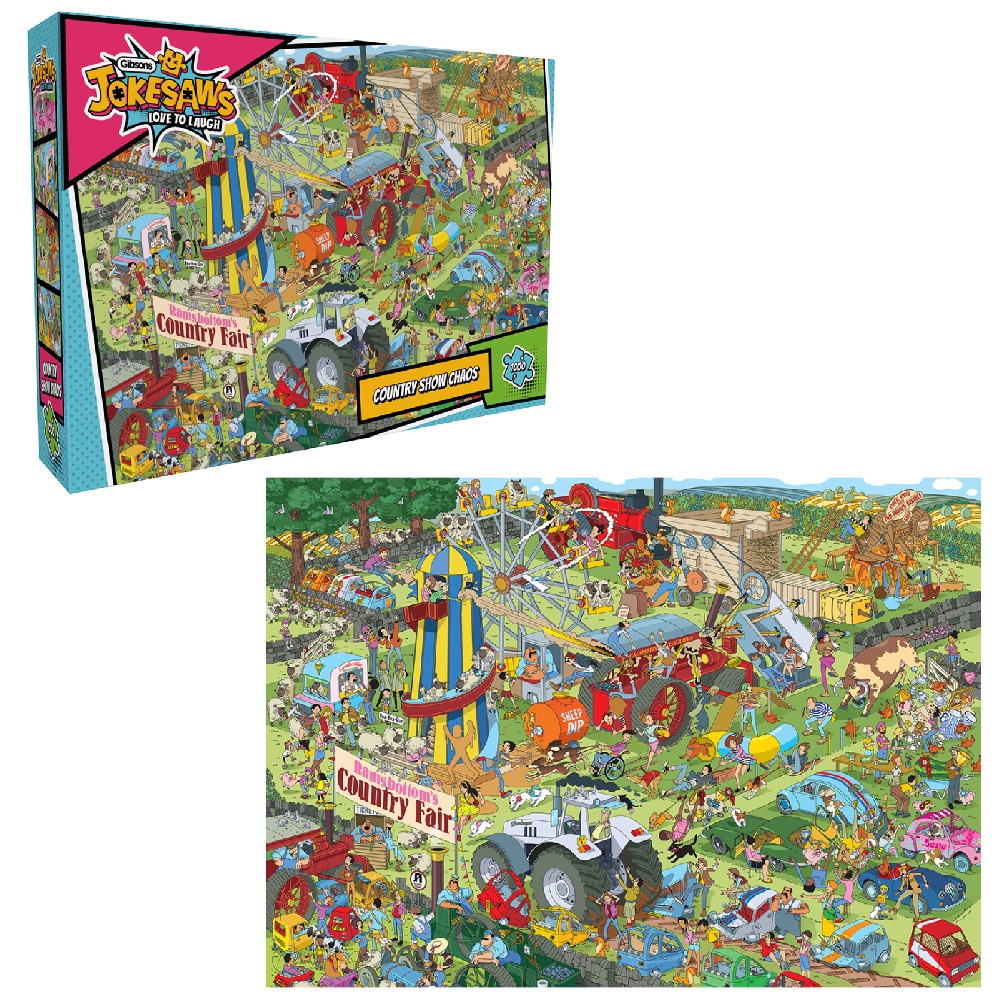 Gibsons - Jokesaws: Country Show Chaos - 1000 Piece Jigsaw Puzzle - Image 5