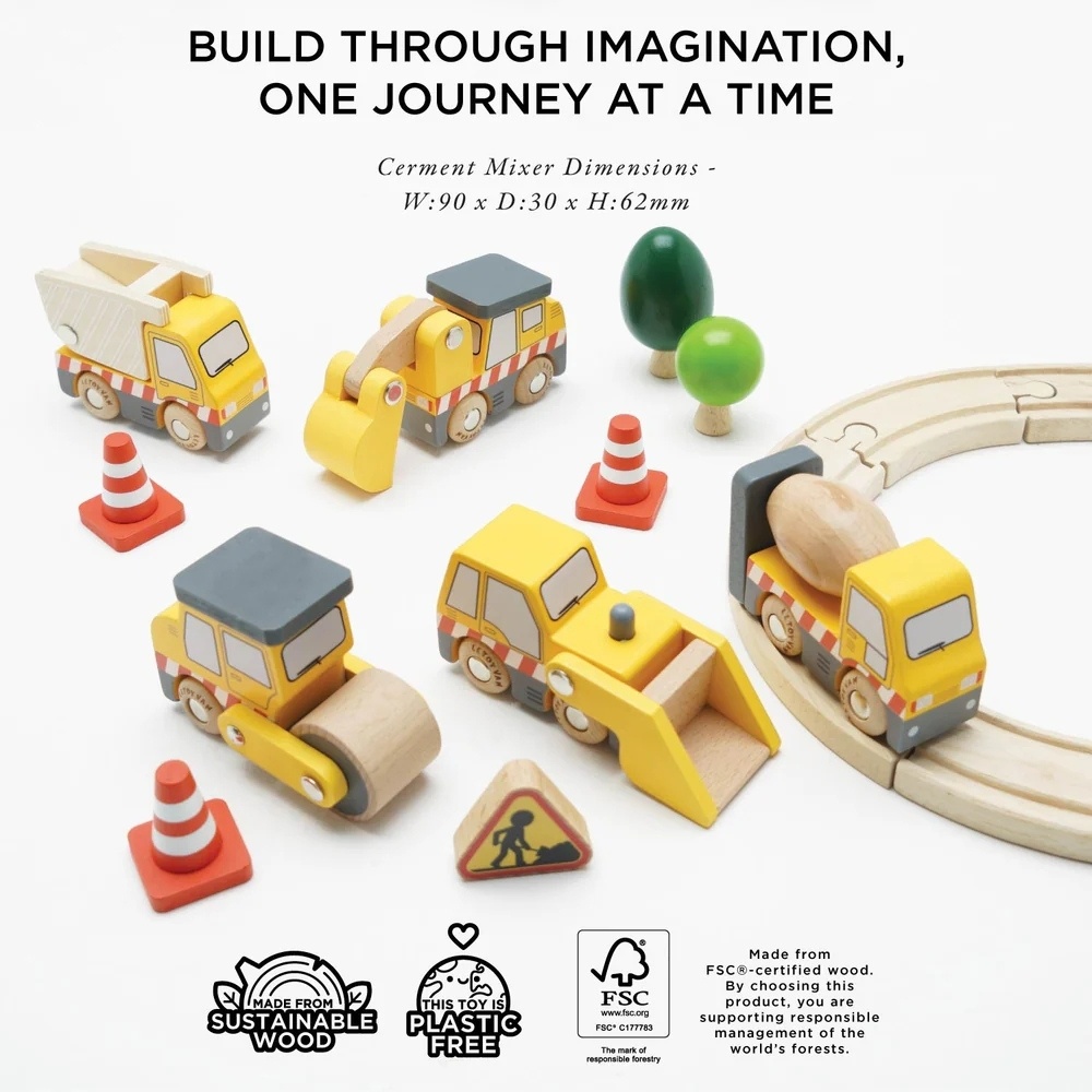Le Toy Van - Wooden Construction Toy Cars: Trucks & Diggers - Image 6