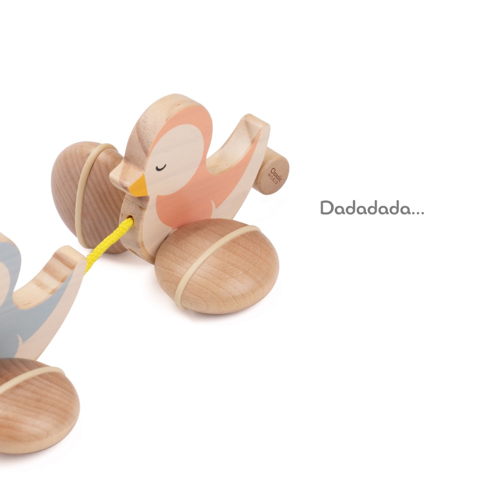 Classic World - Paddling Ducks Wooden Pull-Along Toy for Toddlers - Image 5