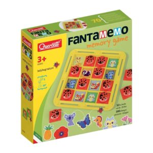 Quercetti - Fanta Memo Ladybug Memory Game - Nature-Themed Matching Cards for Kids