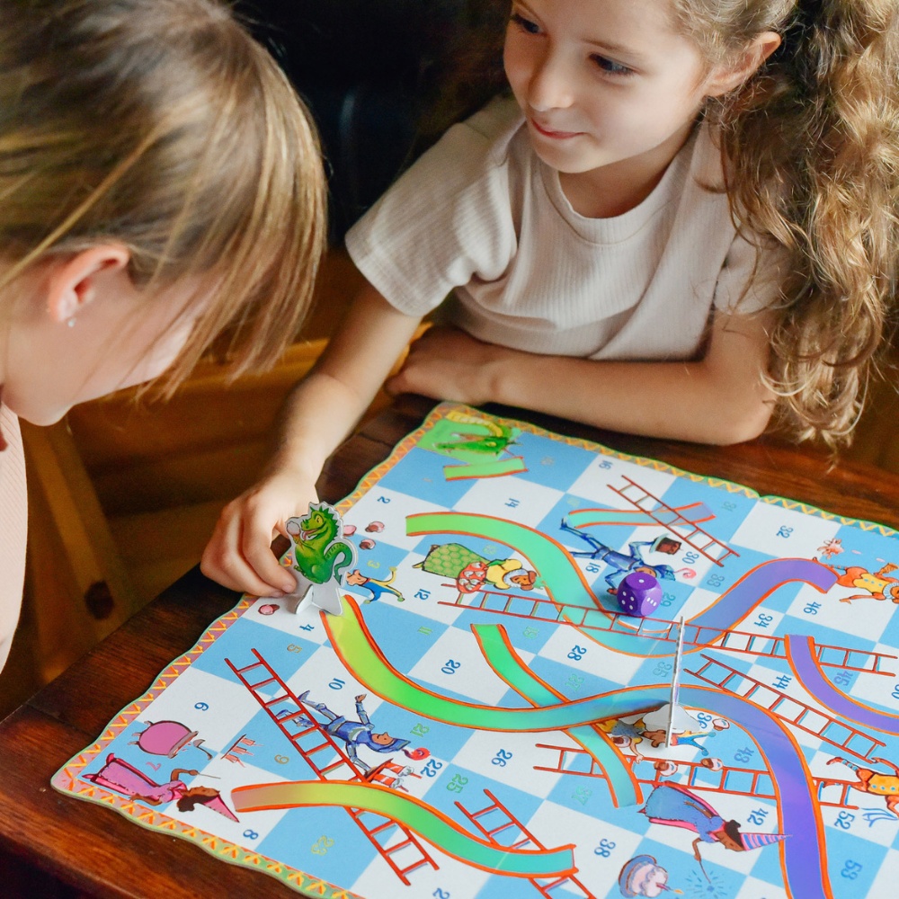 eeBoo - Snakes and Ladders Kids Board Game with Dragon Theme -** - Image 3