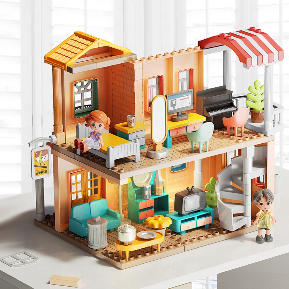 Feelo - Genius Architect Villa - Building Block Set - 246 Pieces-** - Image 5