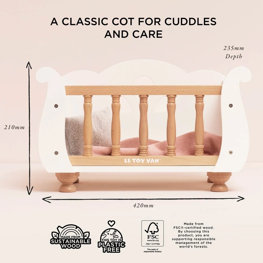 Le Toy Van - Dolls Wooden High Chair - Image 6
