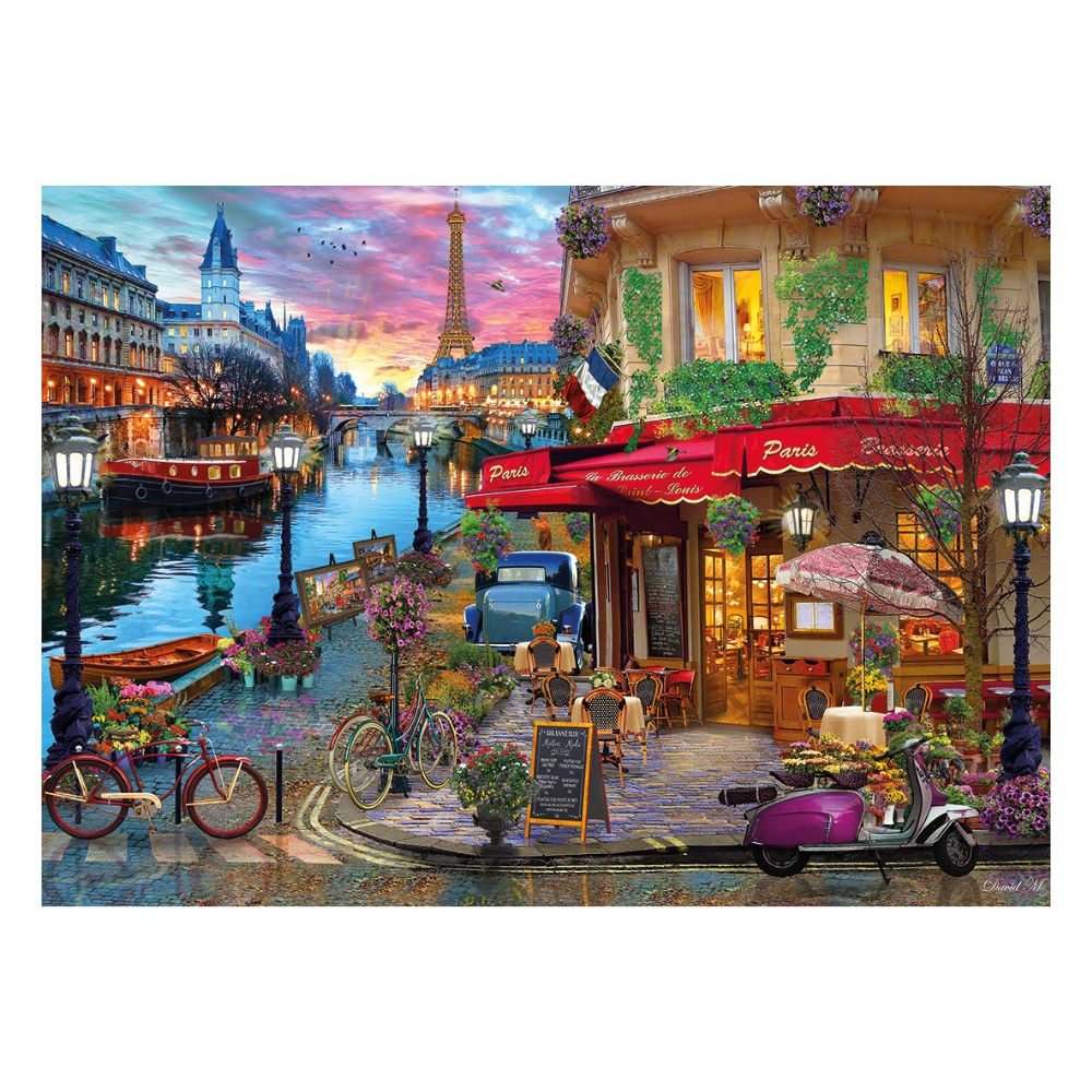 Gibsons - Sunset on the Seine - 1000 Piece Jigsaw Puzzle - Image 2
