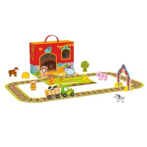 TookyToy - Pretend Play Story Box: Farmyard Friends Toy Set