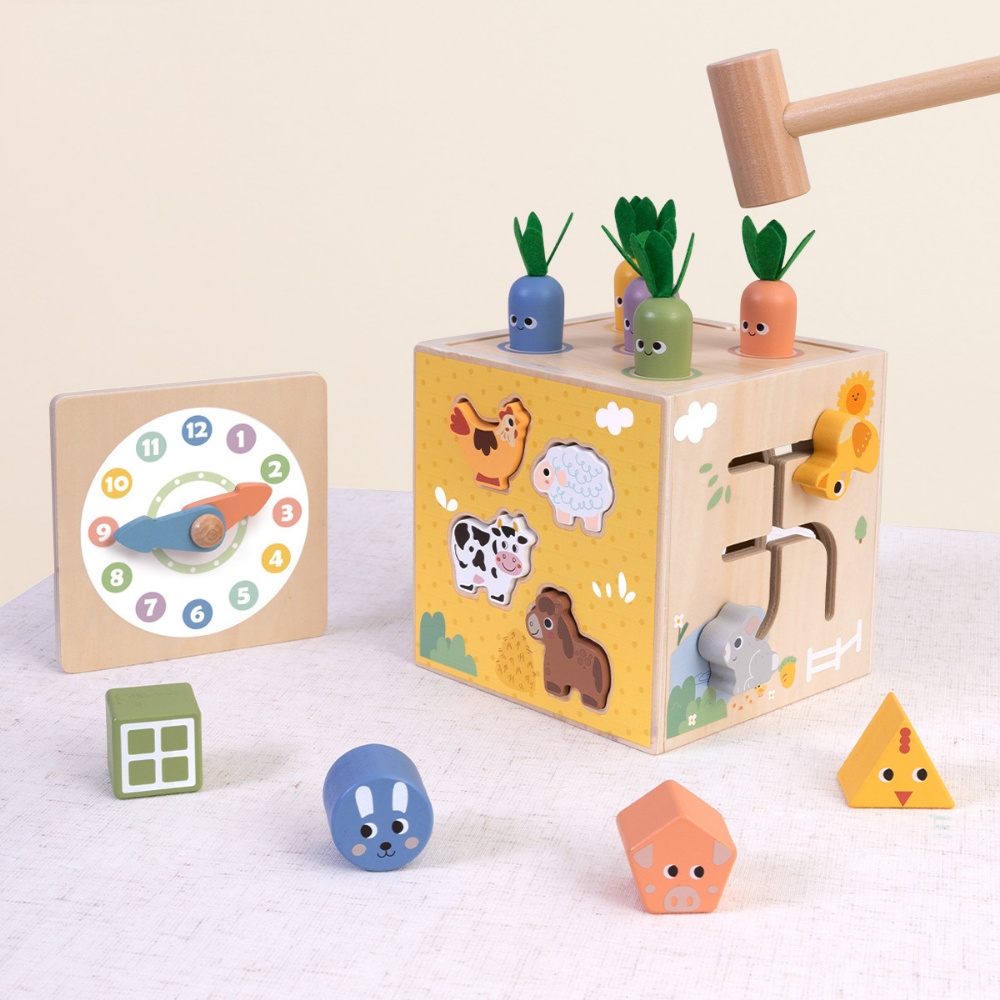 TookyToy - Wooden Play Cube Activity Toy - Image 4