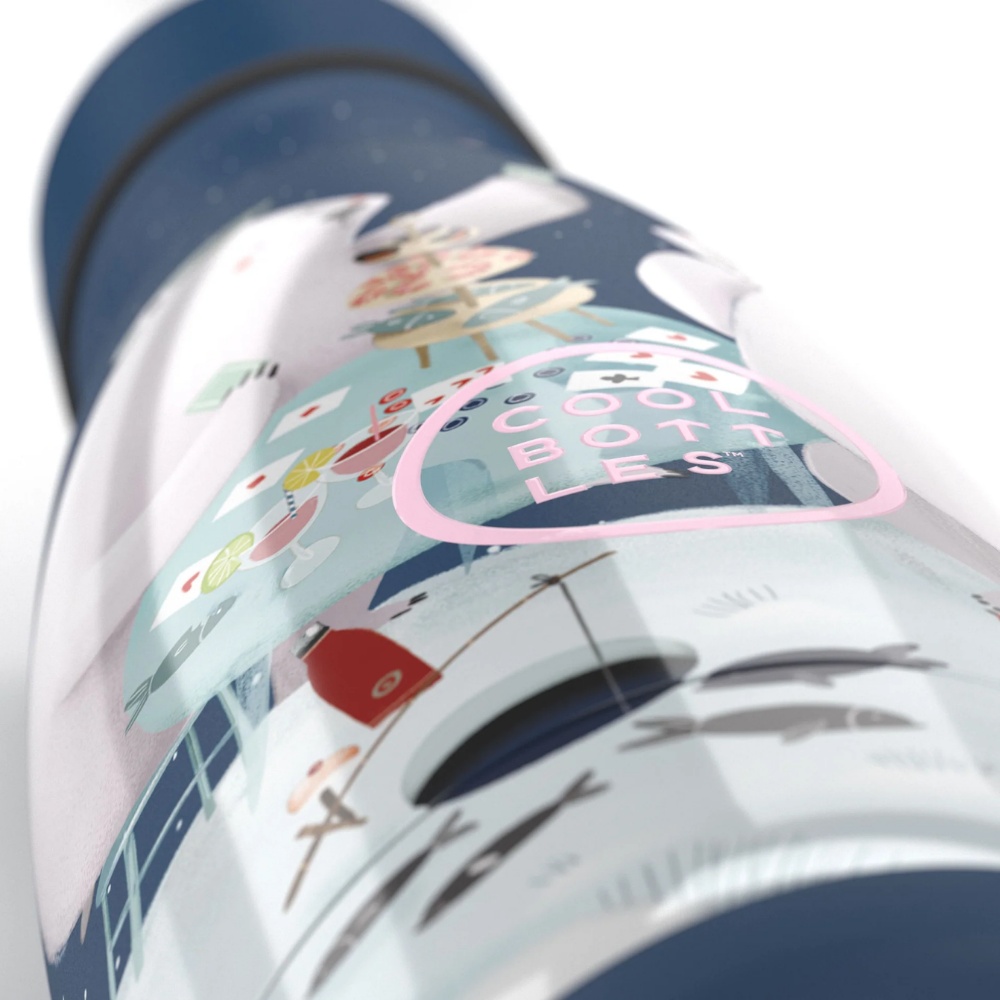 Cool Bottles - Kids Triple-Insulated Water Bottle - Polar Bears 350ml - Image 4