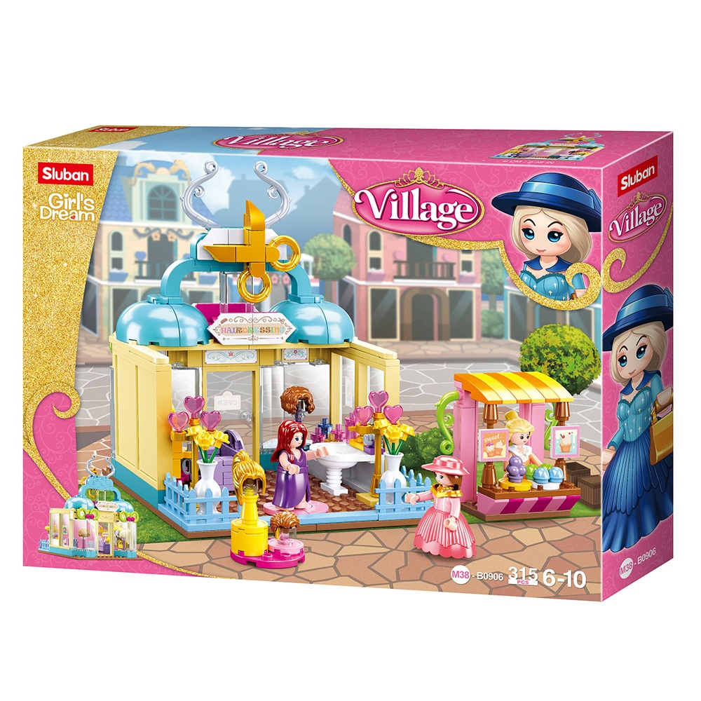 Sluban Building Set: Village - Salon - 315pcs