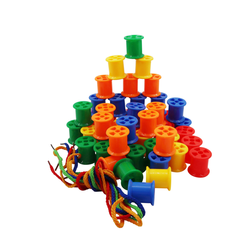 Anthony Peters - Plastic Sorting Cotton Reels And Laces - 55pcs - Image 2