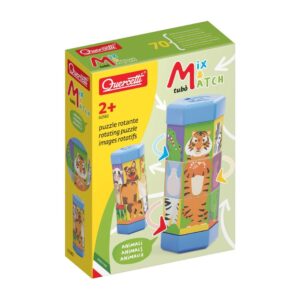 Quercetti - Mix & Match Animals Rotating Puzzle for Toddlers