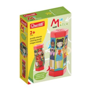 Quercetti - Mix & Match People & Jobs Rotating Puzzle for Toddlers