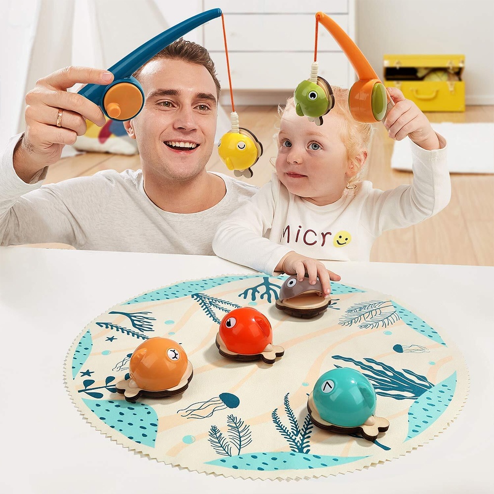 TopBright - Montessori Wooden Fishing Game - Kids Fine Motor Toy - Image 3