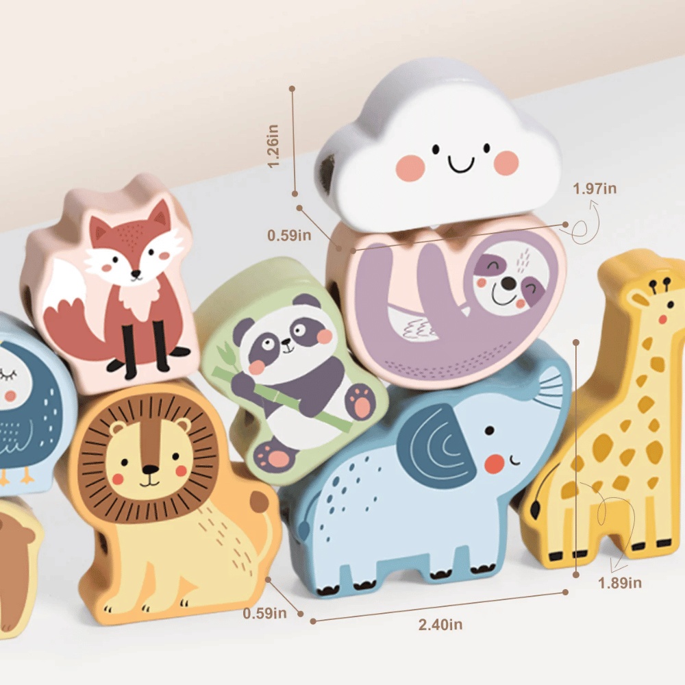 TookyToy - Fine Motor Lacing Animals Set - Image 6