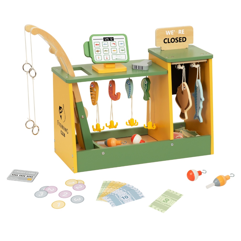 TookyToy - Pretend Play Fishing Market Shop Toy Set - Image 2