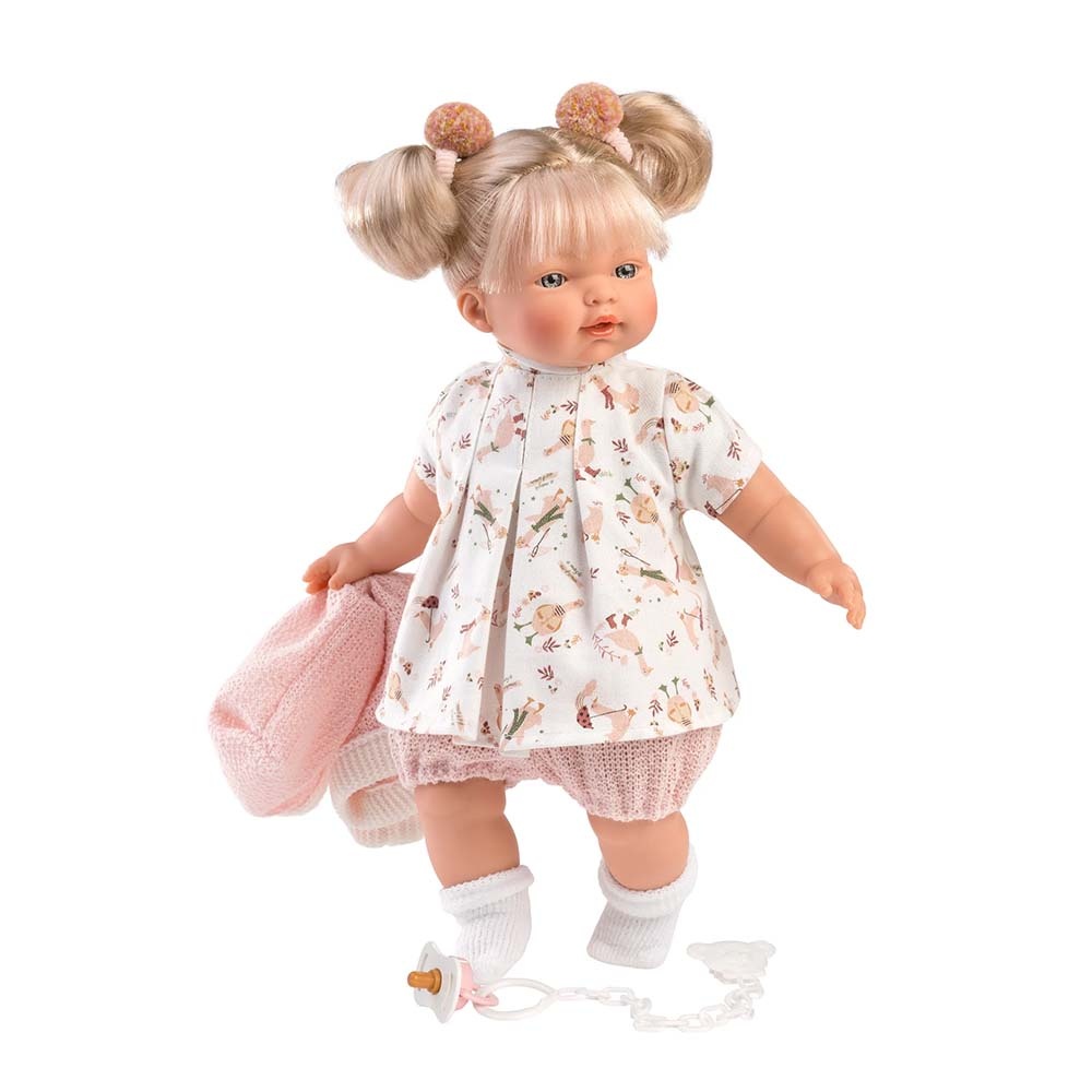 Llorens - Baby Girl Doll with Crying Mechanism, Clothing & Accessories: Roberta - 33cm - Image 3