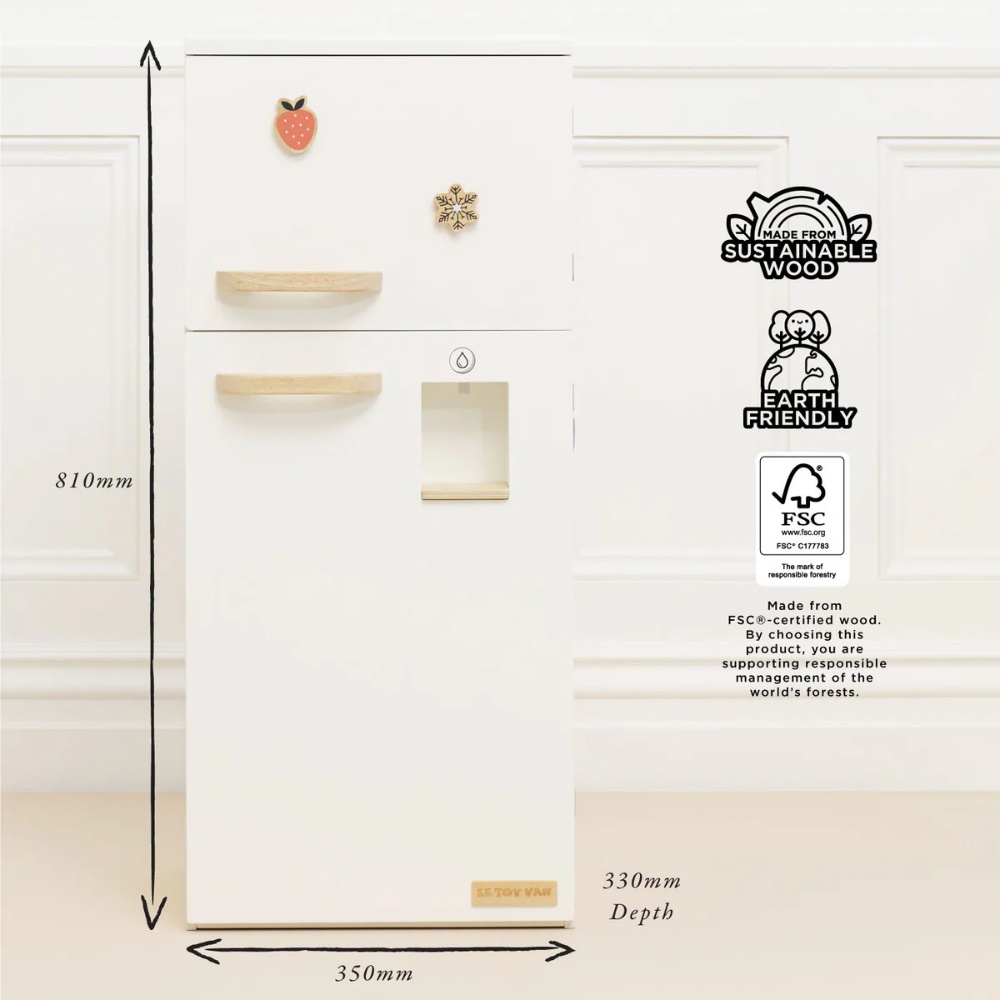 Le Toy Van - Wooden Freestanding Fridge Freezer - 10pcs - Image 5