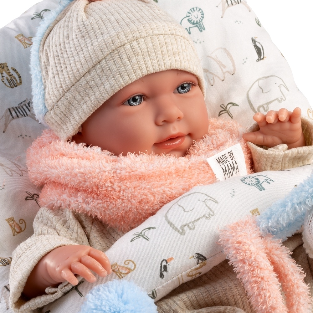 Llorens - Baby Girl Doll with Crying Mechanism, Clothing & Cushion: Mimi - 42cm - Image 5