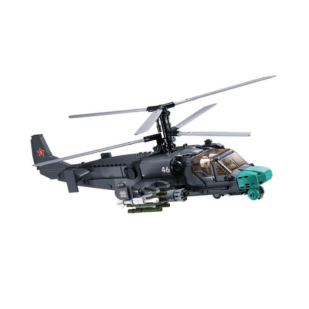 Sluban Building Set: Model Bricks - KA-52S Gunship 1/35 - 913pcs - Image 3