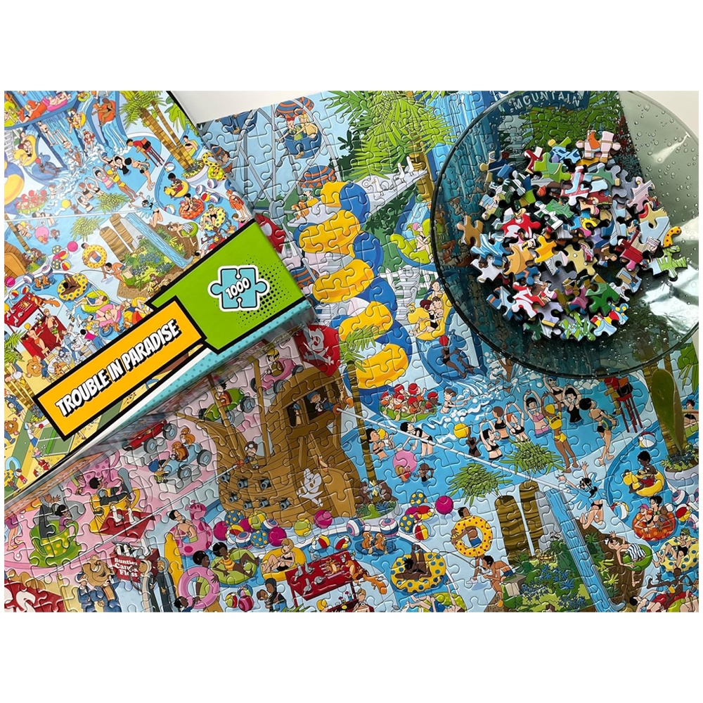 Gibsons - Jokesaws: Trouble in Paradise - 1000 Piece Jigsaw Puzzle - Image 4