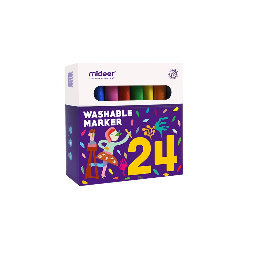 Mideer - Markers Washable - 24 Colours - Image 4