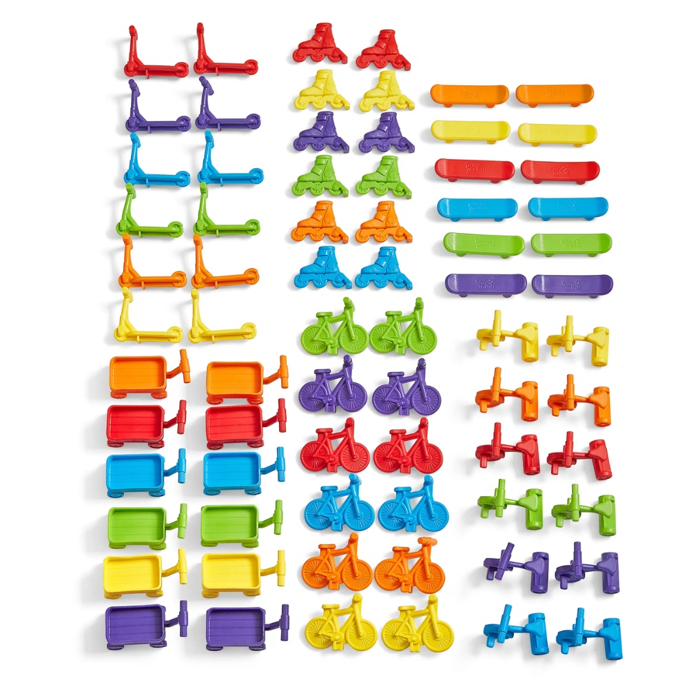 Hand2Mind - Neighborhood Wheels Counters - Transport Sorting & Counting Set 72pcs - Image 5