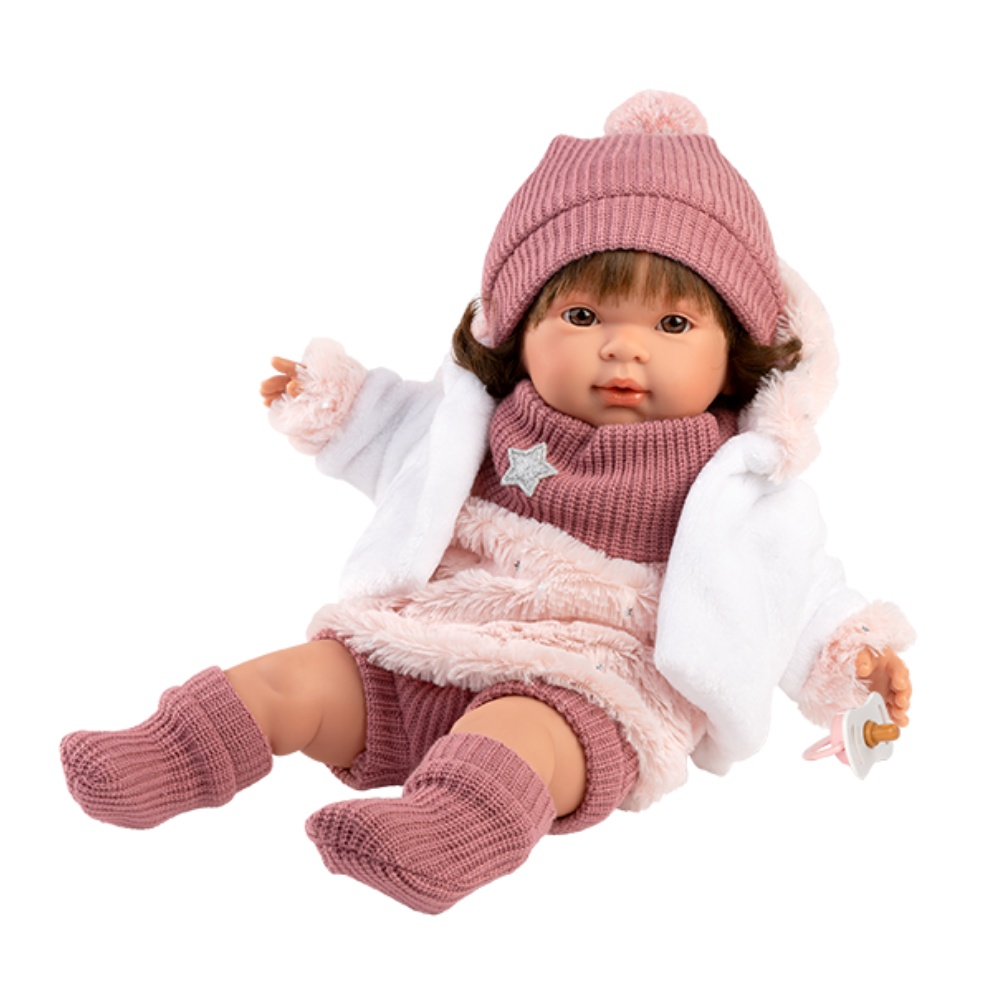 Llorens - Baby Girl Doll with Crying Mechanism, Clothing & Accessories: Carla - 42cm - Image 2