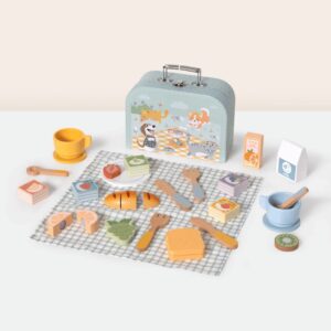 TookyToy - Picnic Basket Set & Play Food - 31pcs