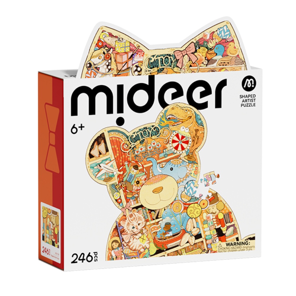 Mideer - Artist Puzzle: Bears Home - 226 Piece Shaped Jigsaw for Kids